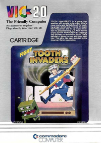 Tooth Invaders Vic-20  box art